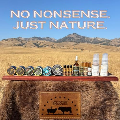 Untamed Organics Pure Tallow Balm - 100% Grass-Fed Grass-Finished Beef Tallow for Skin Care, Face & Body Moisturizer for Sensitive Skin, Eczema, Unscented, 2 oz Avelisse