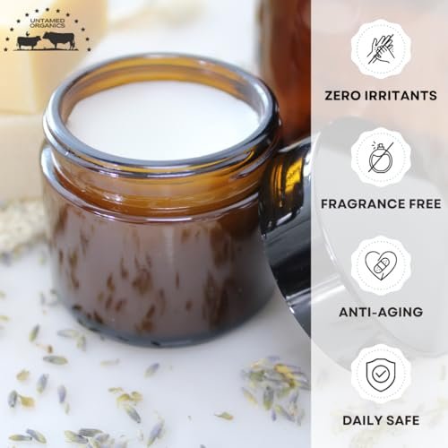 Untamed Organics Handmade Tallow, Castor Oil, and Frankincense Oil Skin Balm - 100% Grass-Fed Tallow for Skin Care - Face & Body Moisturizer for Sensitive Skin, Eczema All-Purpose Balm - 2 FL. oz. - görsel 16