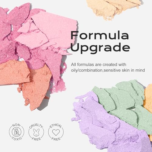 Color Nymph Powder Blush & Highlighter Makeup Set | Multi-Purpose Highlighter Palette | Highly Pigmented Soft Shimmer Face Blush Powder Palette | Vegan & Cruelty-Free, Mermaid Makeup Design Avelisse