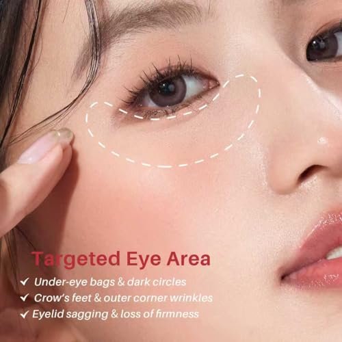 SPODARE Caffeine & Retinol Eye Serum with 360° Massage Ball - Dark Circles, Puffiness & Wrinkles Treatment Avelisse