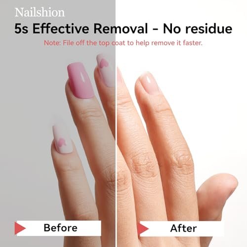 Nailshion Nail Polish Remover Pads, 140 Pcs Travel Fingernail Polishes Wipes in 4 Boxes, Non-Acetone | 3-5s Quick Removal | VE Moisturizing, Lint-free Handy Wipes to Clean Polish, Watermelon Scent - görsel 10