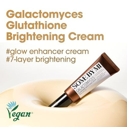 SOME BY MI Galactomyces Glutathione Brightening Cream – Hydrating Korean Face Moisturizer with Hyaluronic Acid, 1.35 oz (40 ml)