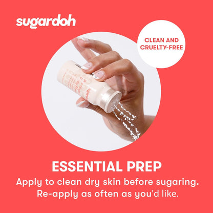 Sugardoh Pre-Wax Body Powder - Plant-Based & Talc-Free, Handmade Skin Prep Powder for Sugar Waxing - Absorbs Moisture & Oil for Easy Hair Removal - 0.75 oz Avelisse