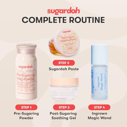 Sugardoh Pre-Wax Body Powder - Plant-Based & Talc-Free, Handmade Skin Prep Powder for Sugar Waxing - Absorbs Moisture & Oil for Easy Hair Removal - 0.75 oz Avelisse
