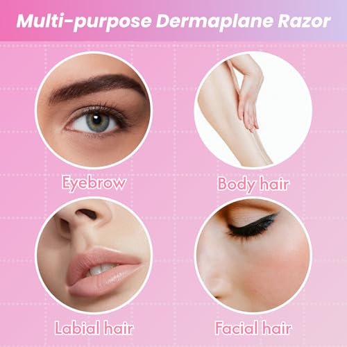 Phafaloop 100 Pcs Eyebrow Razor and Face Razor for Women and Men, Safe and Beginner-Friendly Dermaplaning Tool with Protective Cover - görsel 12
