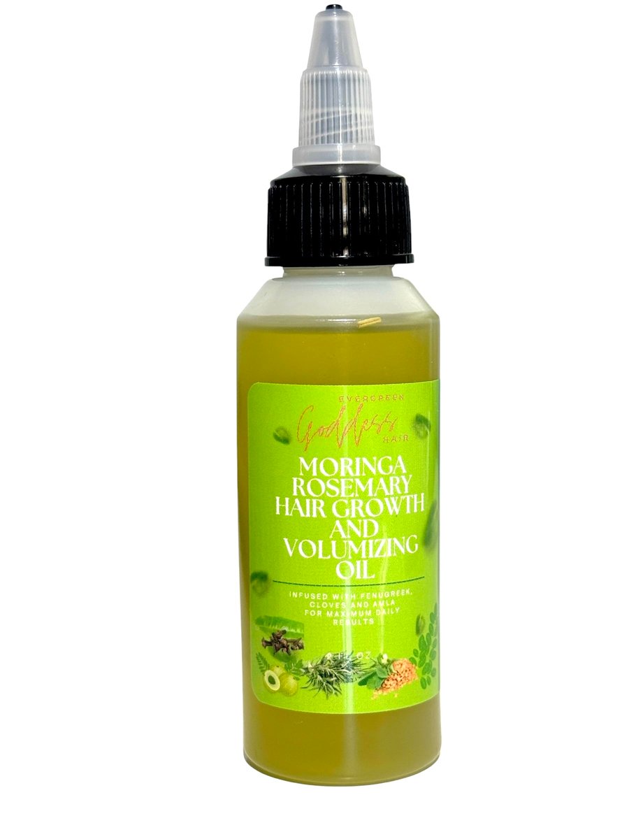 Infused Rosemary Moringa Fenugreek Cloves & Amla Massive Hair Growth Oil – Natural Hair Regrowth Treatment for Volume & Thickness, 4 Fl Oz - görsel 3