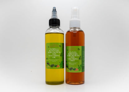 Infused Rosemary Moringa Fenugreek Cloves & Amla Massive Hair Growth Oil – Natural Hair Regrowth Treatment for Volume & Thickness, 4 Fl Oz