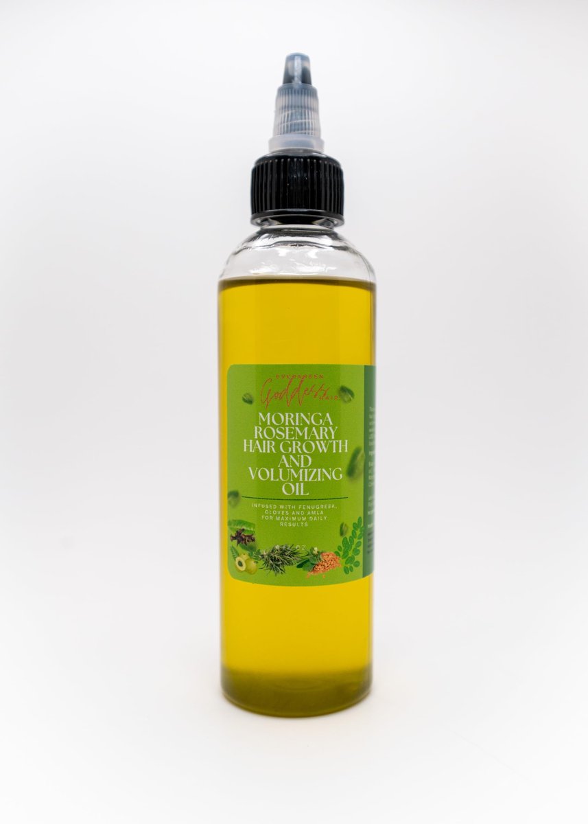 Infused Rosemary Moringa Fenugreek Cloves & Amla Massive Hair Growth Oil – Natural Hair Regrowth Treatment for Volume & Thickness, 4 Fl Oz - görsel 1