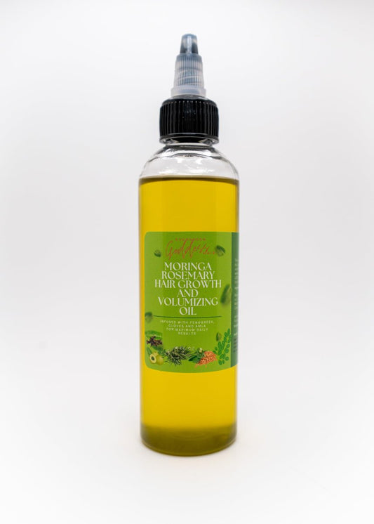 Infused Rosemary Moringa Fenugreek Cloves & Amla Massive Hair Growth Oil – Natural Hair Regrowth Treatment for Volume & Thickness, 4 Fl Oz