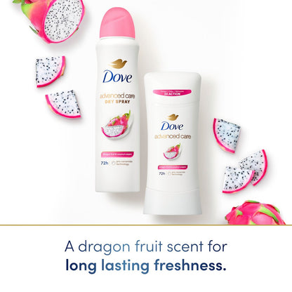 Dove Advanced Care Antiperspirant Deodorant for Women, Dragon Fruit & Coconut Cream, 2.6 oz (Pack of 3), 72-Hour Sweat and Odor Protection Avelisse