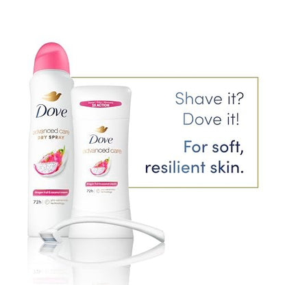 Dove Advanced Care Antiperspirant Deodorant for Women, Dragon Fruit & Coconut Cream, 2.6 oz (Pack of 3), 72-Hour Sweat and Odor Protection Avelisse