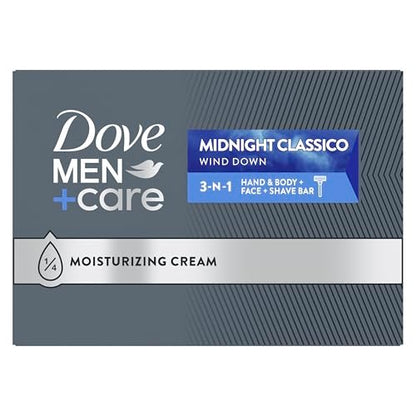 Dove Men+Care Hand & Body Face + Shave Bar Midnight Classico 10 Count - Hydrated, Smooth Skin, 3.75 oz Each Avelisse
