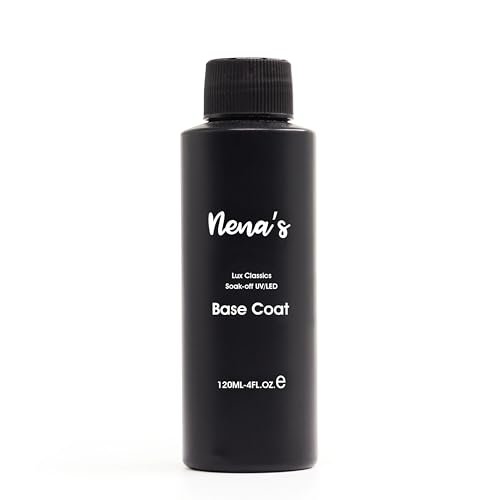 Nena's Professional Base Coat - 120ml UV/LED Soak-Off Nail Gel, Fast-Drying Clear Formula - görsel 2