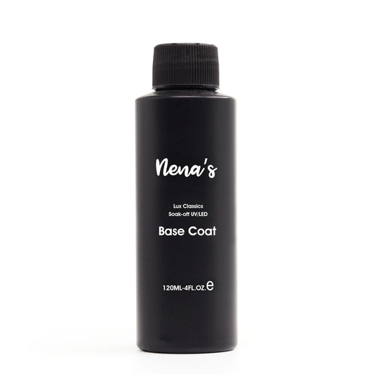 Nena's Professional Base Coat - 120ml UV/LED Soak-Off Nail Gel, Fast-Drying Clear Formula