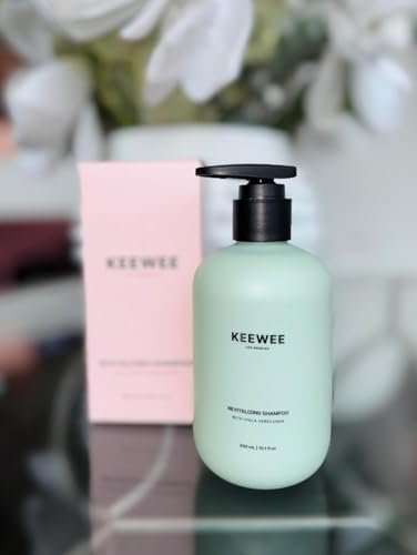 SRILabs KEEWEE Hair Growth Shampoo with Biotin, Niacinamide, Green Tea & Ginkgo – Thickening for Thinning Hair & Hair Loss | Sulfate-Free, Color-Safe, Scalp-Calming Avelisse