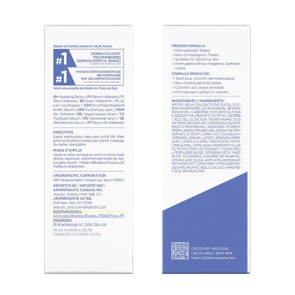 AESTURA ATOBARRIER365 Hydro CERA-HA Serum - Korean Face Serum with Ceramides, Hyaluronic Acid & Niacinamide for Barrier Repair & Glow - Lightweight Hydrating Serum for Dry & Sensitive Skin, 1.01 fl.oz Avelisse