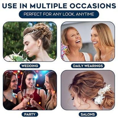 300 Pack Brown Bobby Pins Set by Luxurecourt – 3 Assorted Sizes of Large and Small Premium Bobby Pins + Regular U Shaped Hair Pins for Buns, Updo Style – Nonslip with Rounded Ends