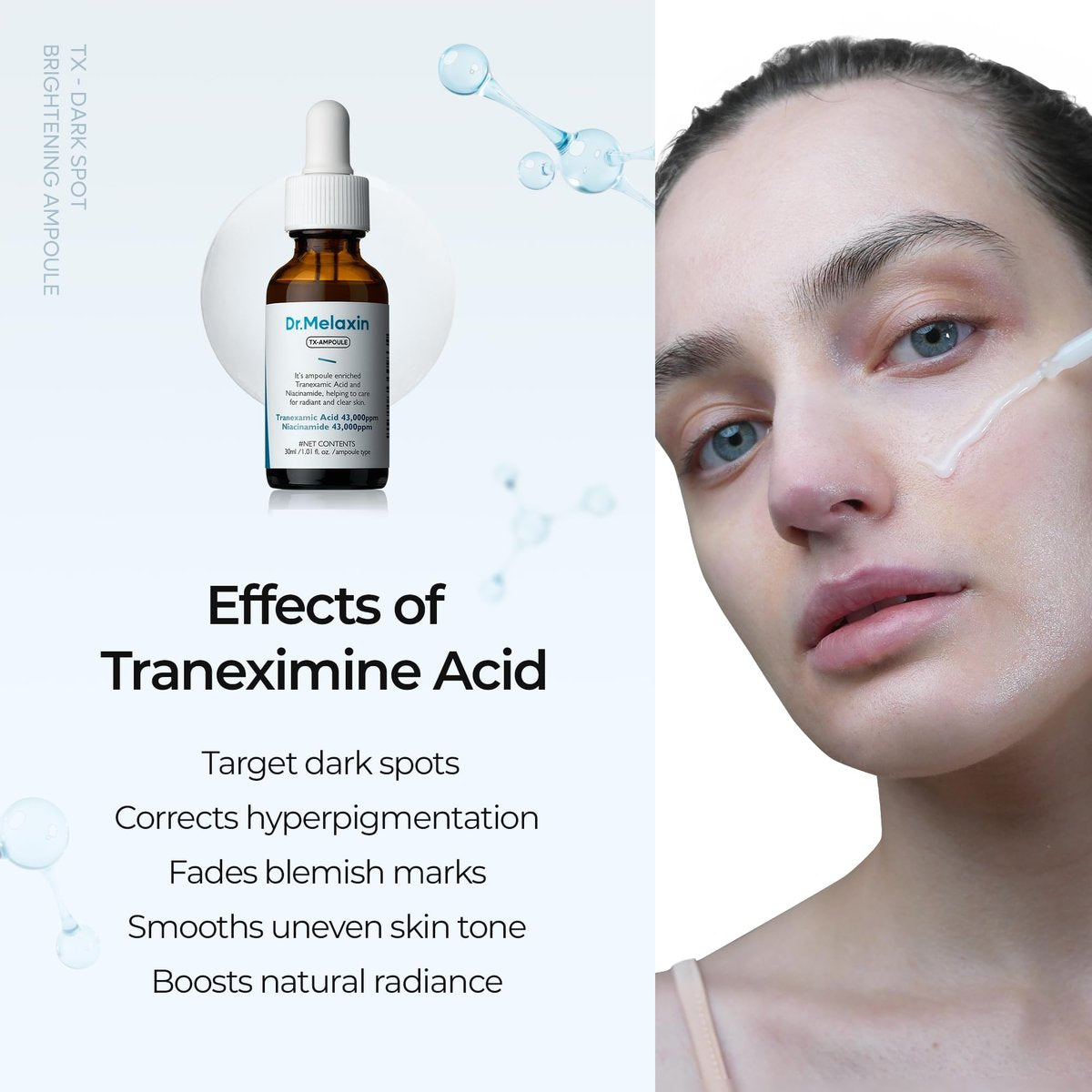 Dr.melaxin TX Ampoule RX Facial Ampoule – Brightening & Soothing Serum Avelisse