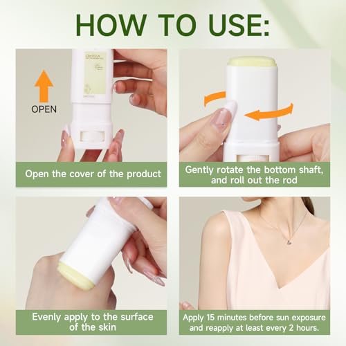 Gaayou Centella Sunscreen Stick SPF50+ PA++++ | Korean Sunscreen Stick for Face & Body | Soothing, Moisture Matte Finish, Non-Greasy, No White Cast - görsel 14
