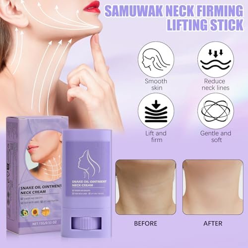 2-Pack Samuwak Neck Care Stick & Neck Cream – Firming & Moisturizing Neck Treatment - görsel 6