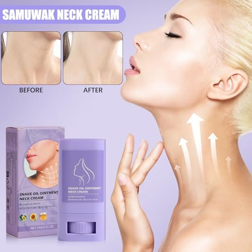 2-Pack Samuwak Neck Care Stick & Neck Cream – Firming & Moisturizing Neck Treatment - görsel 4