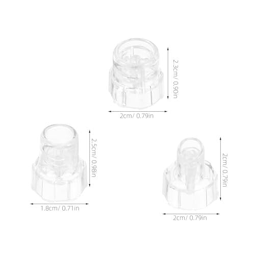 Ipetboom 8-Pack Plastic Hydro Facial Machine Tips for Water Oxygen Beauty Cleaning Suction - Replacement Heads for Aqua Peeling, 1.65cm Inner Diameter - görsel 8
