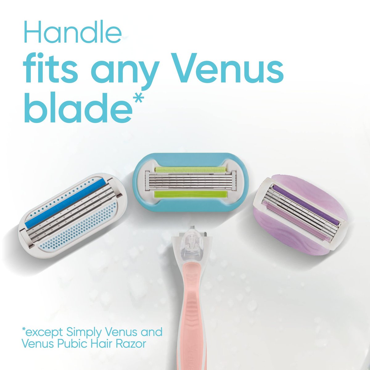 Gillette Venus Extra Smooth Pink Women's Razor Handle + 3 Blade Refills Avelisse