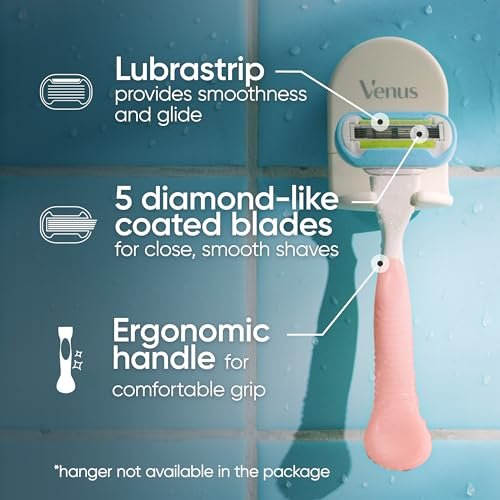 Gillette Venus Extra Smooth Pink Women's Razor Handle + 3 Blade Refills Avelisse