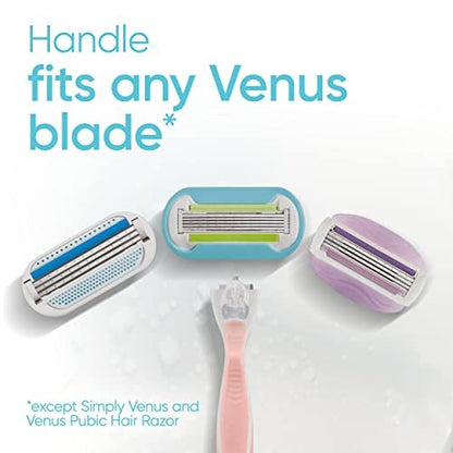 Gillette Venus Extra Smooth Pink Women's Razor Handle + 3 Blade Refills Avelisse