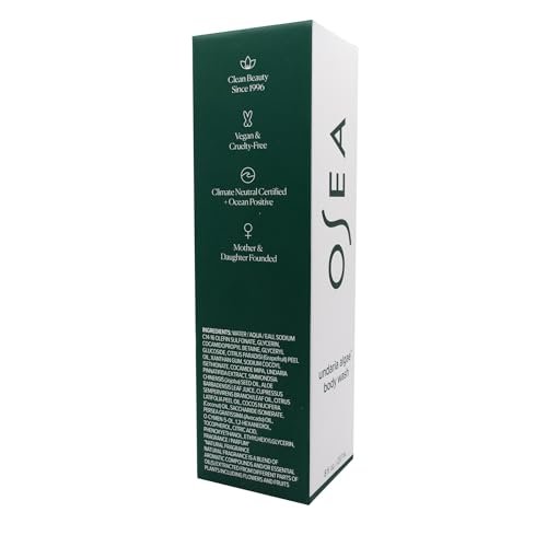 OSEA Undaria Algae™ Body Wash - pH Balanced Hydrating & Moisturizing Citrus Scented Body Cleanser - Clean, Vegan, Non-Toxic Skincare - 8 oz Avelisse