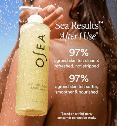OSEA Undaria Algae™ Body Wash - pH Balanced Hydrating & Moisturizing Citrus Scented Body Cleanser - Clean, Vegan, Non-Toxic Skincare - 8 oz Avelisse