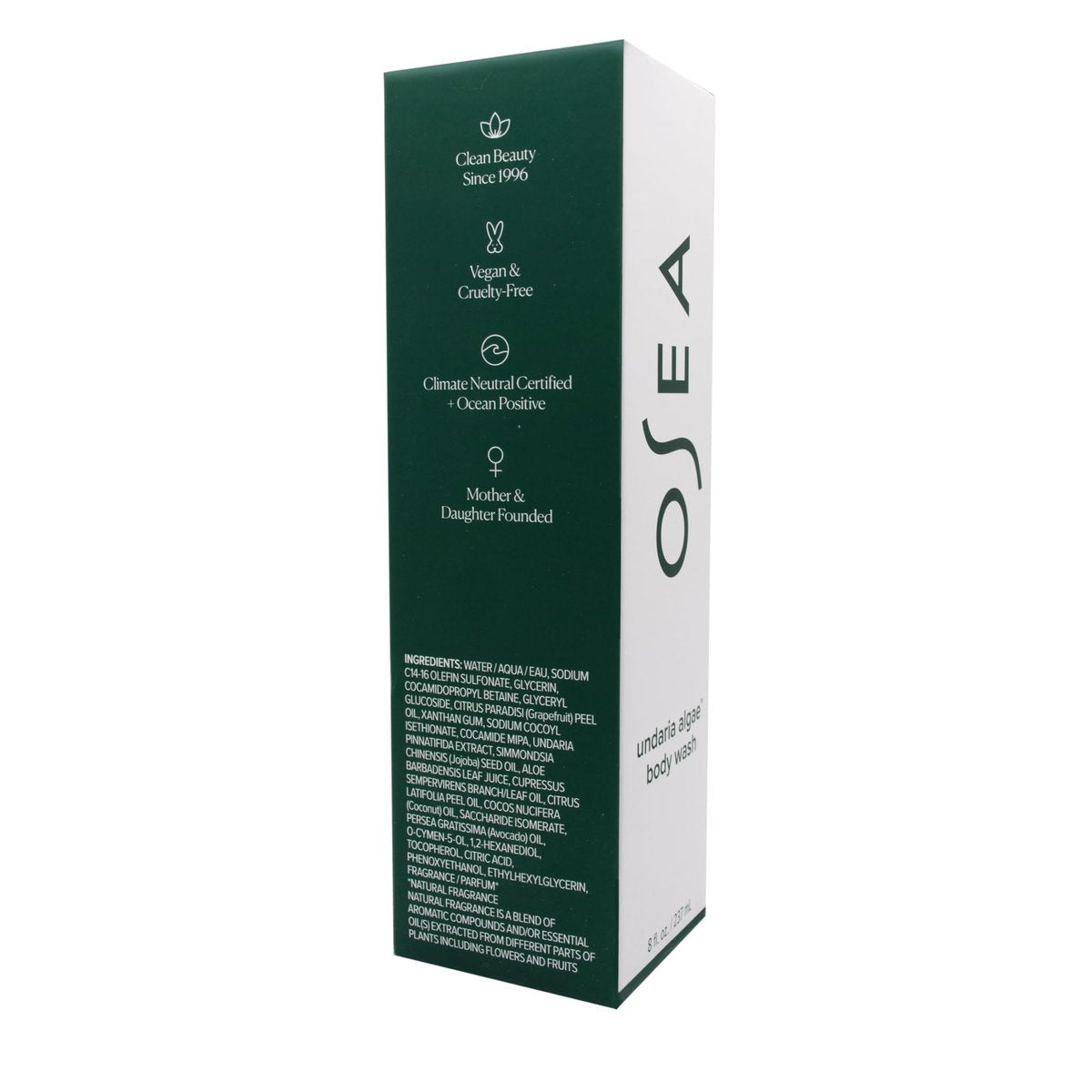 OSEA Undaria Algae™ Body Wash - pH Balanced Hydrating & Moisturizing Citrus Scented Body Cleanser - Clean, Vegan, Non-Toxic Skincare - 8 oz Avelisse