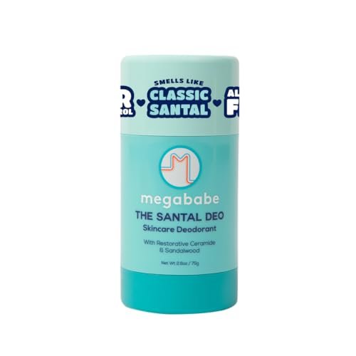 Megababe The Santal Deo – Aluminum-Free Natural Deodorant with 72-Hour Odor Protection, Sandalwood & Ceramide, 2.6 oz - görsel 2