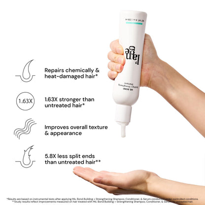 L'ANGE HAIR Ms. Bond Building + Strengthening Shampoo - Restores Hair Bonds, Breakage Recovery, Moisturizing Formula, 8 fl oz Avelisse