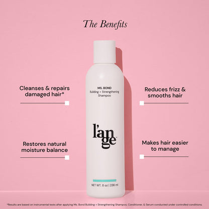 L'ANGE HAIR Ms. Bond Building + Strengthening Shampoo - Restores Hair Bonds, Breakage Recovery, Moisturizing Formula, 8 fl oz Avelisse