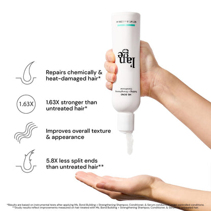 L'ANGE HAIR Ms. Bond Building + Strengthening Conditioner | Restores Hair Bonds | Intensive Breakage Recovery | Smooth Finish | Moisturizing Formula | 8 fl oz Avelisse