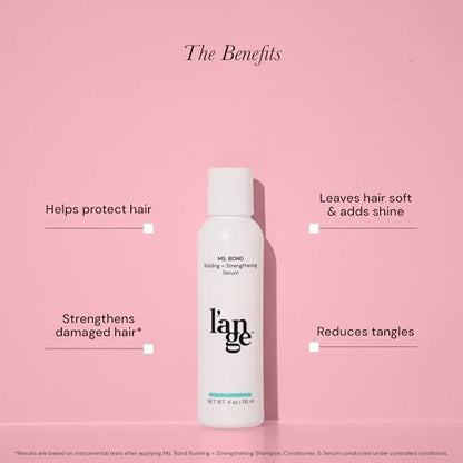L'ANGE HAIR Ms. Bond Building + Strengthening Hair Serum - Bond Repair & Breakage Recovery Treatment, Moisturizing Formula, 4 fl oz Avelisse