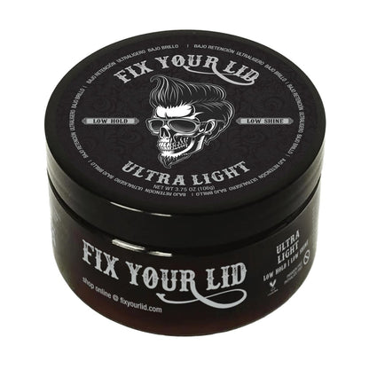 Fix Your Lid Ultra Light Pomade for Men - Water-Based, Low Hold, Low Shine - 3.75 oz
