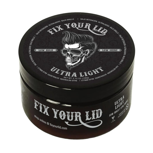 Fix Your Lid Ultra Light Pomade for Men - Water-Based, Low Hold, Low Shine - 3.75 oz
