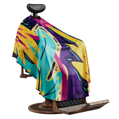Professional Barber Cape - Hair Cutting Cape with Adjustable Snap Collar - Salon Quality Styling Cape for Hairdressers and Barbers - Fiji - Snap Collar