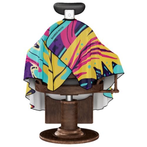 Professional Barber Cape - Hair Cutting Cape with Adjustable Snap Collar - Salon Quality Styling Cape for Hairdressers and Barbers - Fiji - Snap Collar - görsel 12