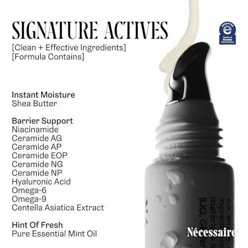 Nécessaire The Lip Balm – Hydrating Hyaluronic Acid Lip Balm with Mint Oil, Niacinamide & Essential Ceramides for Dry Lips, Non-Comedogenic, 15 ml Avelisse