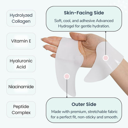 Advanced Forehead Wrinkle Patches Overnight – Anti-Wrinkle Patches with Collagen, Peptides, Vitamin E – Strong Adhesion Full Coverage for Forehead Wrinkles & 11 Lines – Made in Korea – 10 Count Avelisse