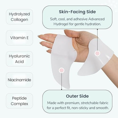 Advanced Forehead Wrinkle Patches Overnight – Anti-Wrinkle Patches with Collagen, Peptides, Vitamin E – Strong Adhesion Full Coverage for Forehead Wrinkles & 11 Lines – Made in Korea – 10 Count Avelisse