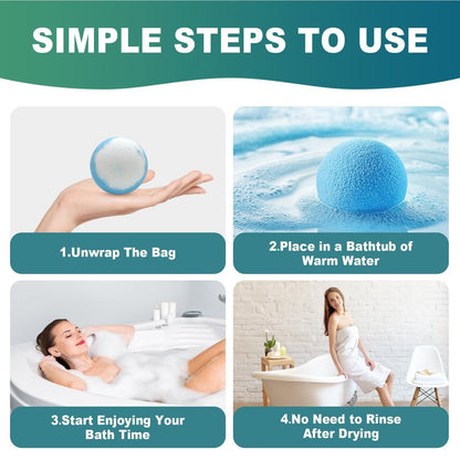 12 Pack Handmade Natural Organic Bath Bombs with Shea Butter - Birthday Gifts for Women & Men, Spa Relaxing Self Care Basket Set for Mom, Teacher Appreciation