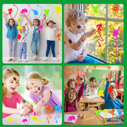 48PCS Football Party Favors Set – 24 Temporary Tattoos & 24 Stick Hands for Kids Birthday, Goodie Bags, Classroom Prizes, and Student Gifts