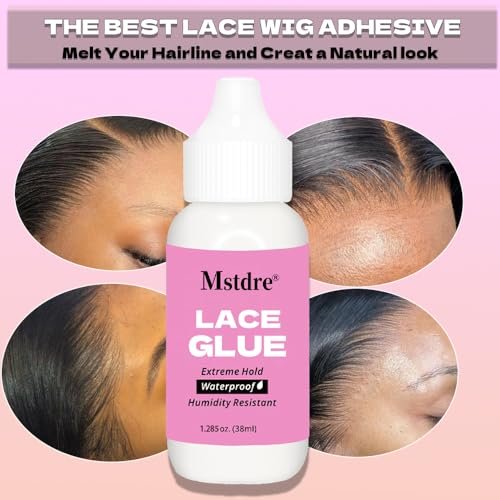 Strong Holding Glue for Lace Wigs & Hairdressing Systems - Invisible Bonding, Non-Toxic, Odorless, Latex-Free, Moisture & Water Resistant Wig Retaining Accessory (1.285 oz) - görsel 10