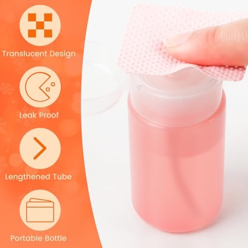 Corconess 400 PCS Lint Free Nail Wipes with Dispenser - Gel Nail Polish Remover Wipes with Acetone Dispenser, Lash Extensions Glue Cleaning Wipes with Empty Pump Dispenser Bottle - görsel 8
