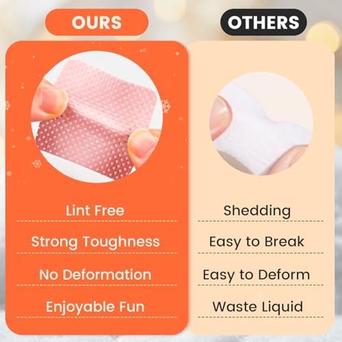 Corconess 400 PCS Lint Free Nail Wipes with Dispenser - Gel Nail Polish Remover Wipes with Acetone Dispenser, Lash Extensions Glue Cleaning Wipes with Empty Pump Dispenser Bottle - görsel 6