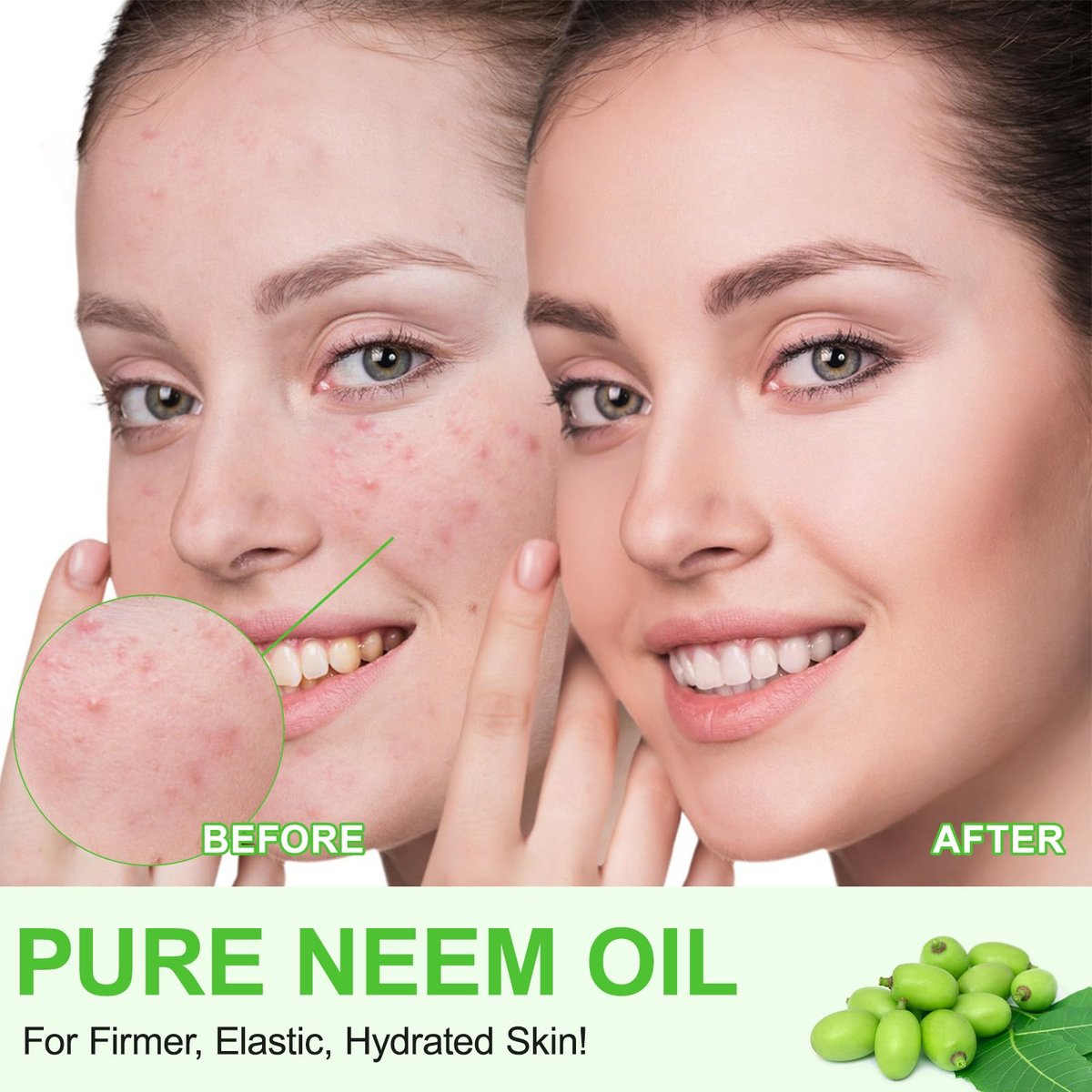 APUUFYQC Pure Neem Oil for Skin & Hair - Cold Pressed, Hexane Free, 2.02 oz - görsel 13